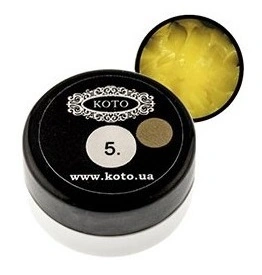 3D гель-пластелін Koto 3D Plasticine №05 жовтий 5г