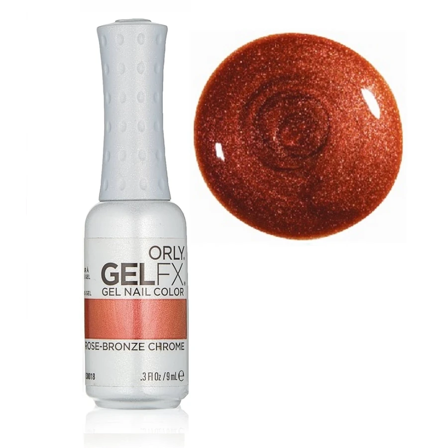 Гель-лак ORLY Gel FX Rose-Bronze Chrome бронзовий з рожевим відтінком, з мікроблиском 9 мл