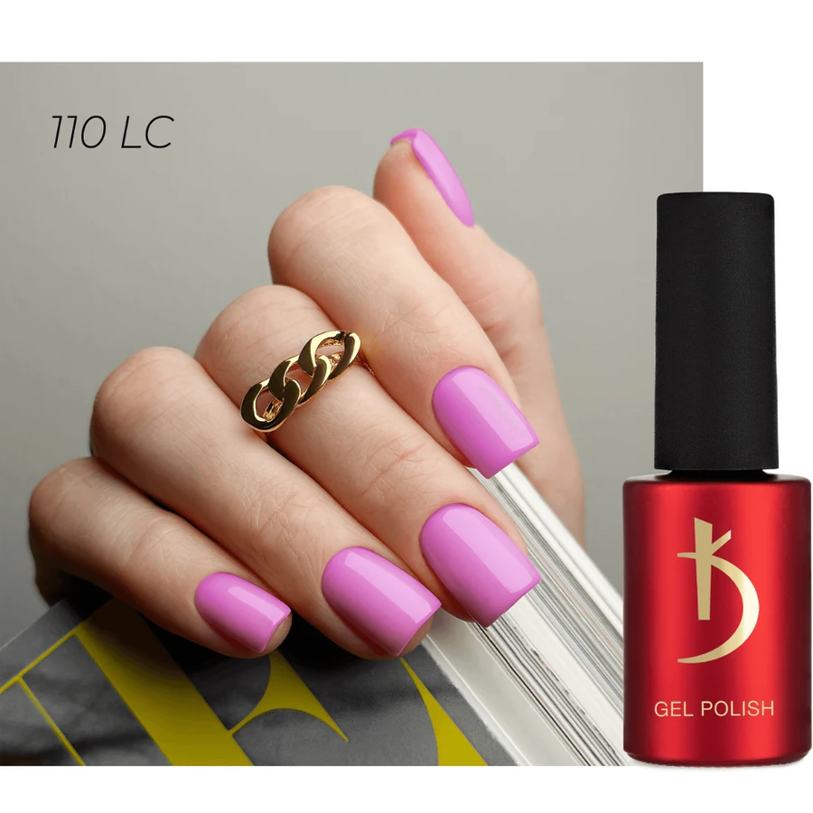 Гель-лак Kodi Gel Polish LC110 тепла рожева орхідея, емаль 8 мл