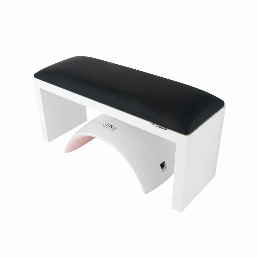 Підлокітник для манікюру на ніжках Rainbowstore Armrest for Manicure on Legs Black чорний