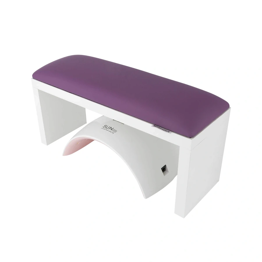 Підлокітник для манікюру на ніжках Rainbowstore Armrest for Manicure on Legs Violet фіолетовий