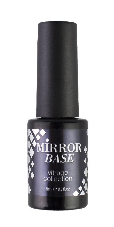 Вітражна база під гель-лак Naomi Vitrage Mirror Base срібляста 6 мл