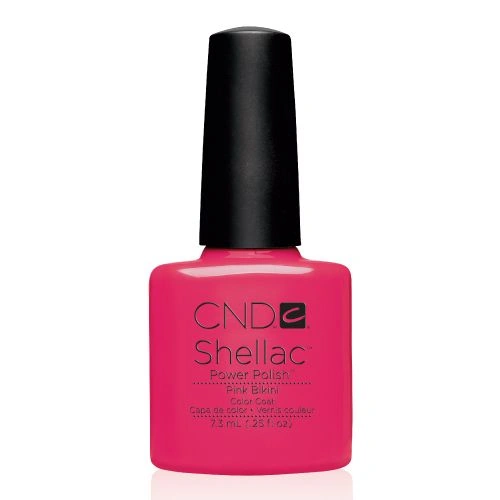 Гель-лак CND Shellac Pink Bikini яскраво-рожевий, емаль 7,3 мл