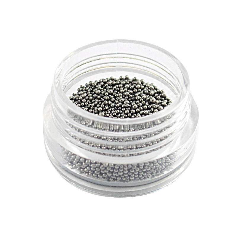 Бульйонки Naomi 005 Nail Beads Dark Gray темно сірий, скло 4 г