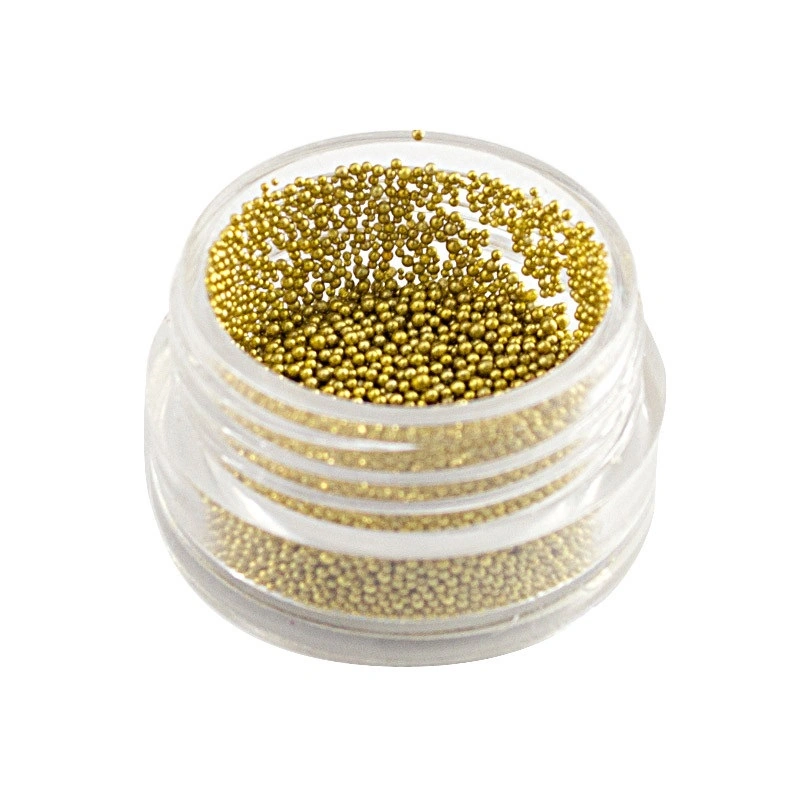 Бульйонки Naomi 007 Nail Beads Gold золото, скло 4 г