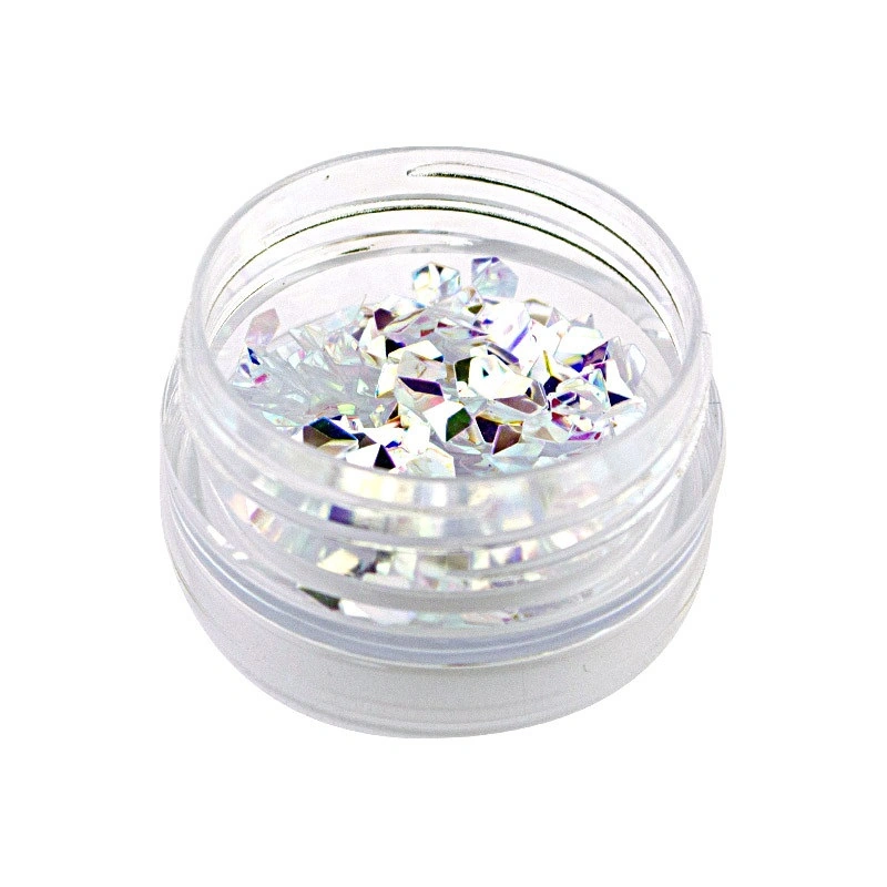 Декор для нігтів Naomi 003 Decor For Nails 3D Diamond салатово-ліловий хамелеон, 0,5 г