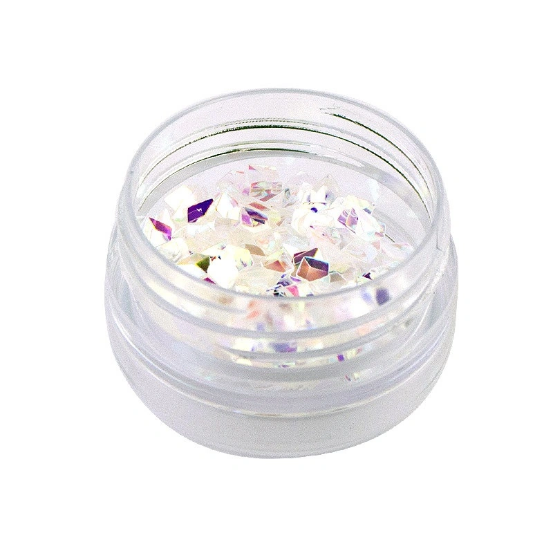 Декор для нігтів Naomi 007 Decor For Nails 3D White Diamond діамант білий хамелеон, 0,5 г