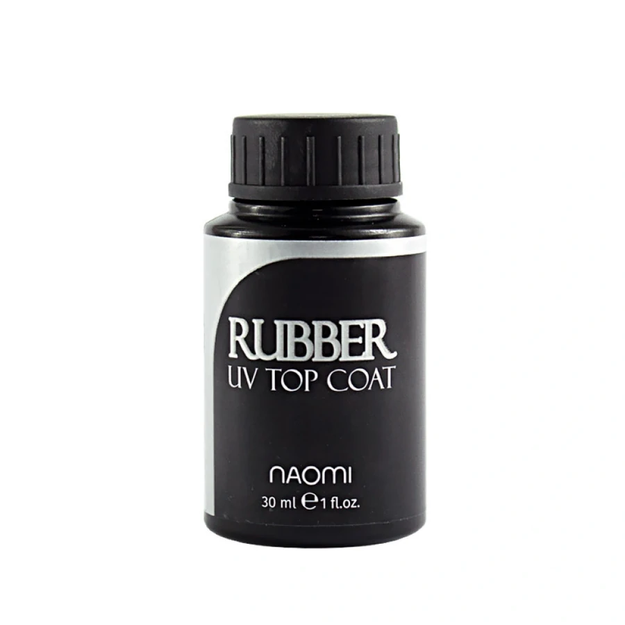 Каучуковий закріплювач гель-лаку Naomi Rubber UV Top Coat 30 мл