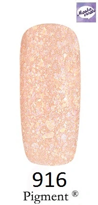 Гель-лак FOX Gel-Polish Masha Create Pigment №916 рожево-персиковий перламутровий з ефектом слюди 6 мл