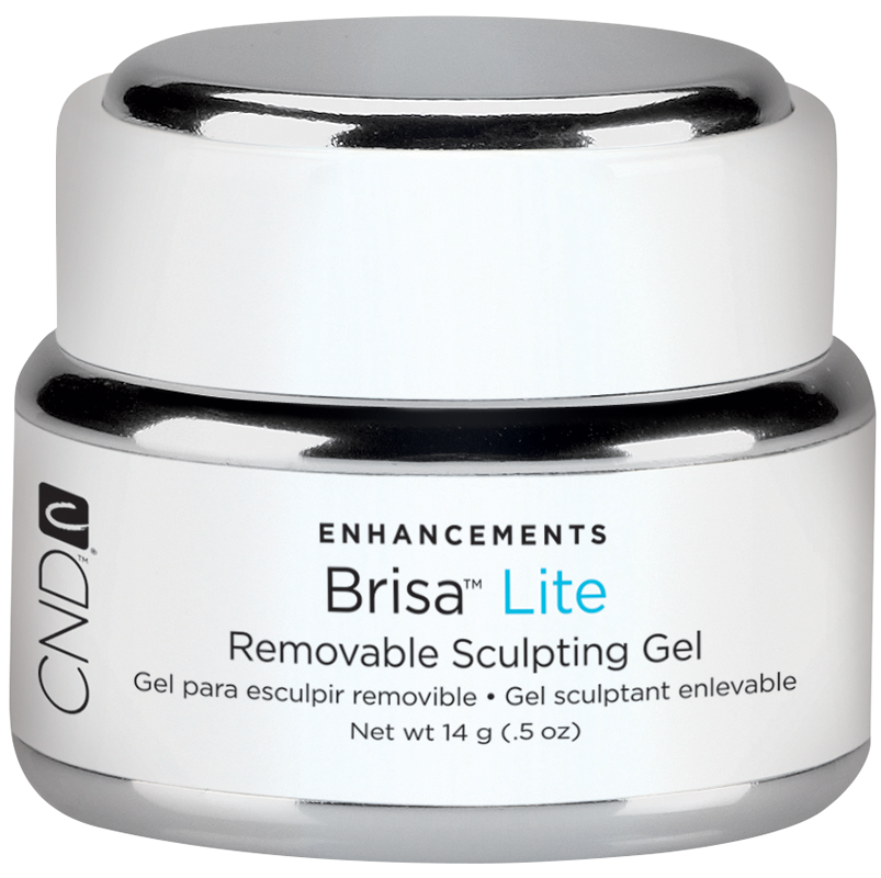 Конструюючий щільний яскраво-білий розчинний гель CND Brisa Lite Sculpting Gel Pure White 14 мл