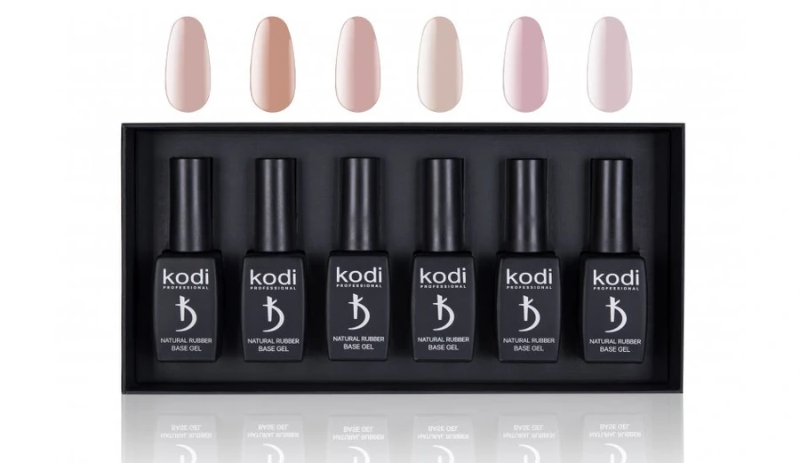 Набір каучукових основ для гель-лаку Kodi Set Natural Rubber Base