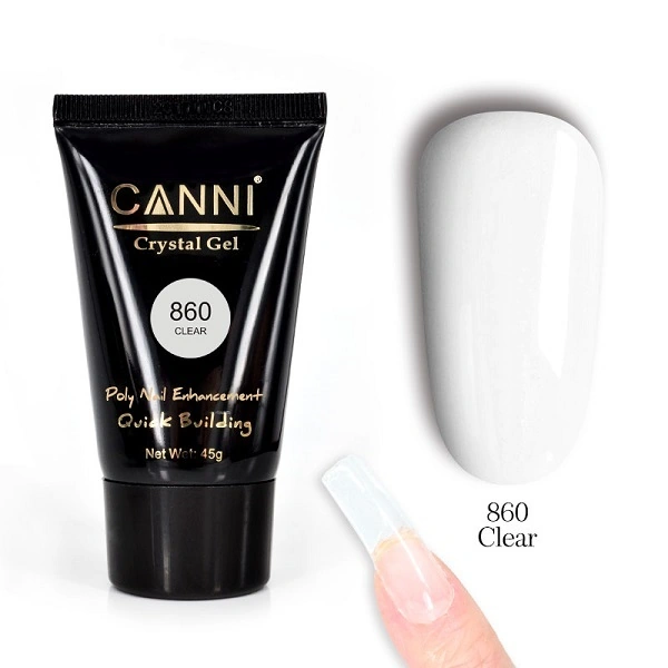 Кристал-гель конструюючий Canni Crystal Gel №860 Clear прозорий 45 г