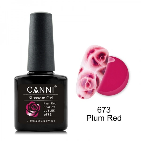 Акварельний гель-лак Canni Gel Polish Aquaurelle №673 пурпурний 7,3 мл