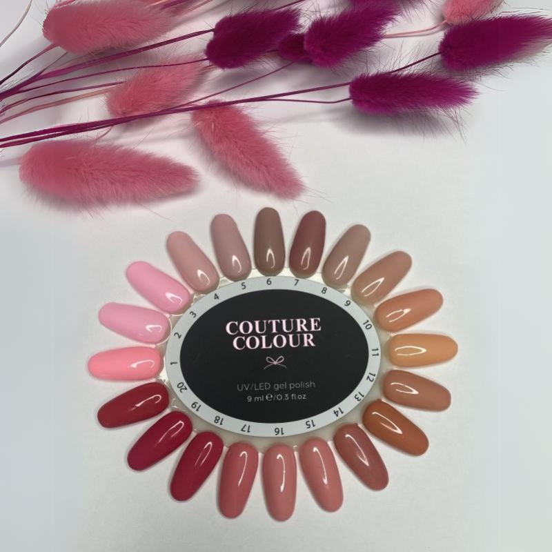 Гель-лак Couture Colour Gel Polish 018 пастельно-малиновий, емаль 9 мл