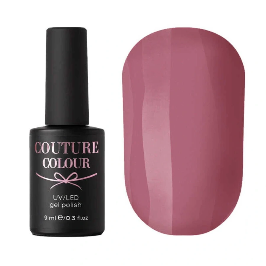 Гель-лак Couture Colour Gel Polish 023 приглушений бузково-рожевий, емаль 9 мл