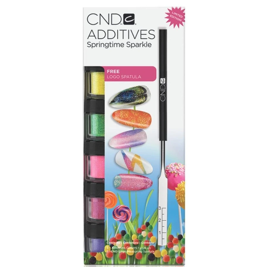 Набір сухих пігментів з блискітками CND Additives Spring Promo