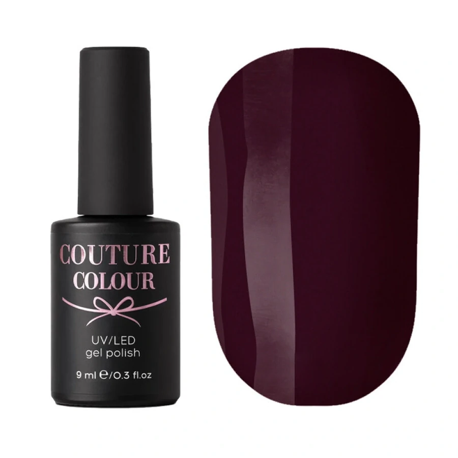 Гель-лак Couture Colour Gel Polish 035 баклажаново-бордовий, емаль 9 мл