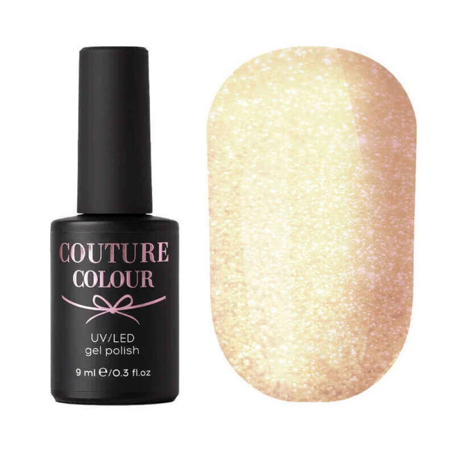 Гель-лак Couture Colour Gel Polish 062 блискучий айворі, з шимером 9 мл