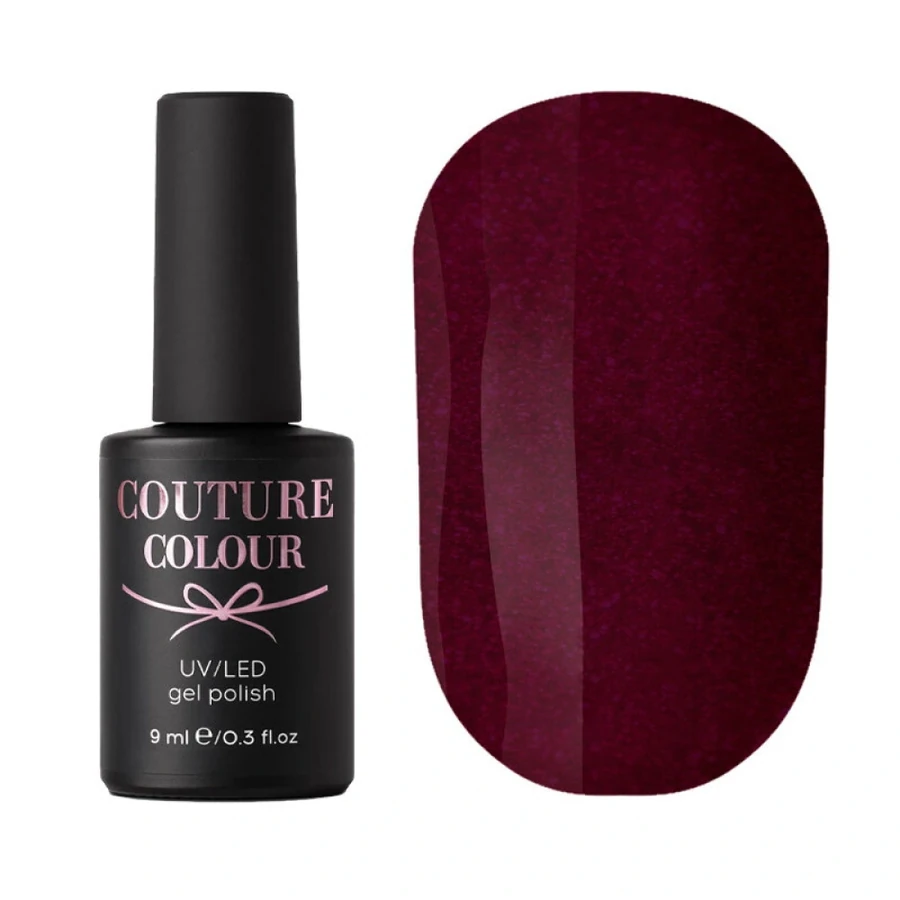 Гель-лак Couture Colour Gel Polish 073 малинова фуксія, з перламутром і шимерами 9 мл