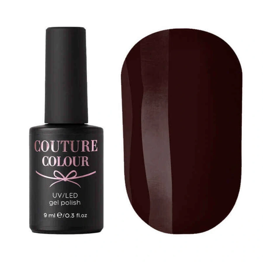 Гель-лак Couture Colour Gel Polish 076 бордово-шоколадний, емаль 9 мл
