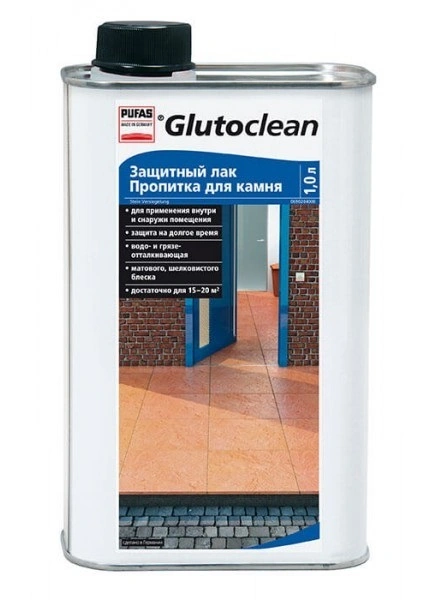 Лак-просочення для каменю Glutoclean Feinsteinzeug Impragnierung 1 л
