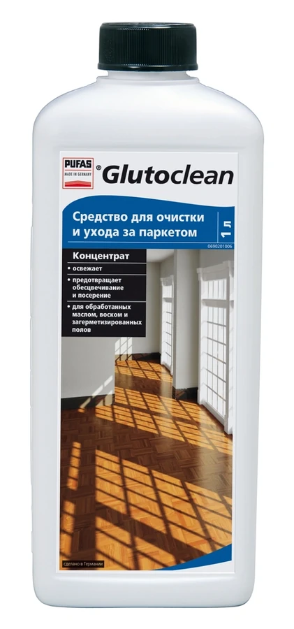 Засіб для очищення та догляду за паркетом Glutoclean Parkett Reiniger 1 л
