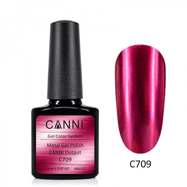 Дзеркальний гель-лак Canni Mirror Gel Polish №709 червоний 7,3 мл