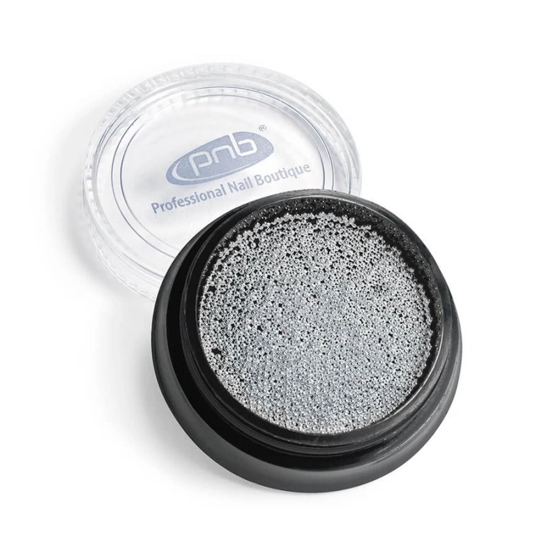 Бульйонки металеві PNB Metal Beads Silver срібло 0,6 мм