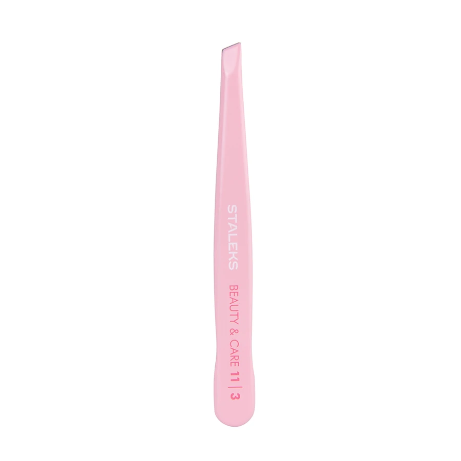 Пінцет для брів Staleks BEAUTY&CARE 11 TYPE 3 широкі скошені краї