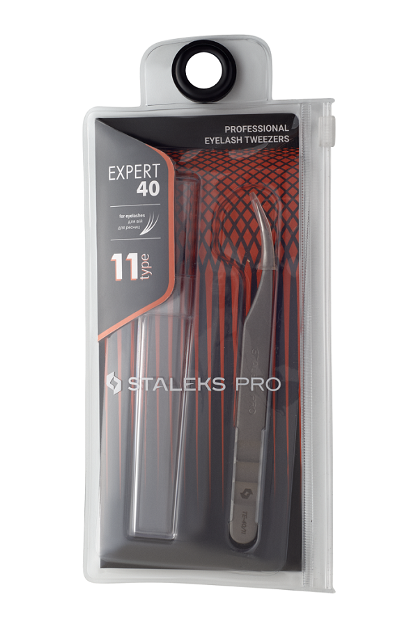 Пінцет професійний для вій Staleks Pro EXPERT 40 TYPE 11