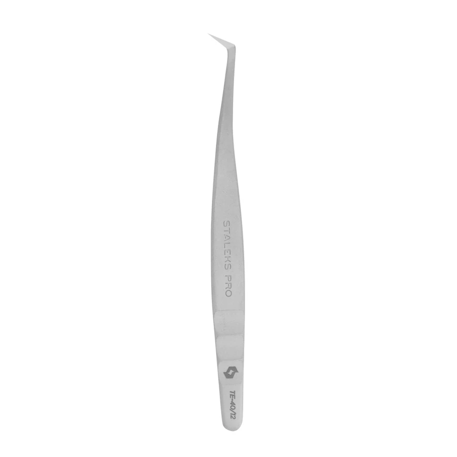 Пінцет для вій Staleks Pro EXPERT 40 TYPE 12 черевичок