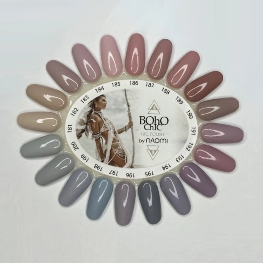 Гель-лак Boho Chic Gel Polish BC183 рожево-ліловий беж, емаль 6 мл