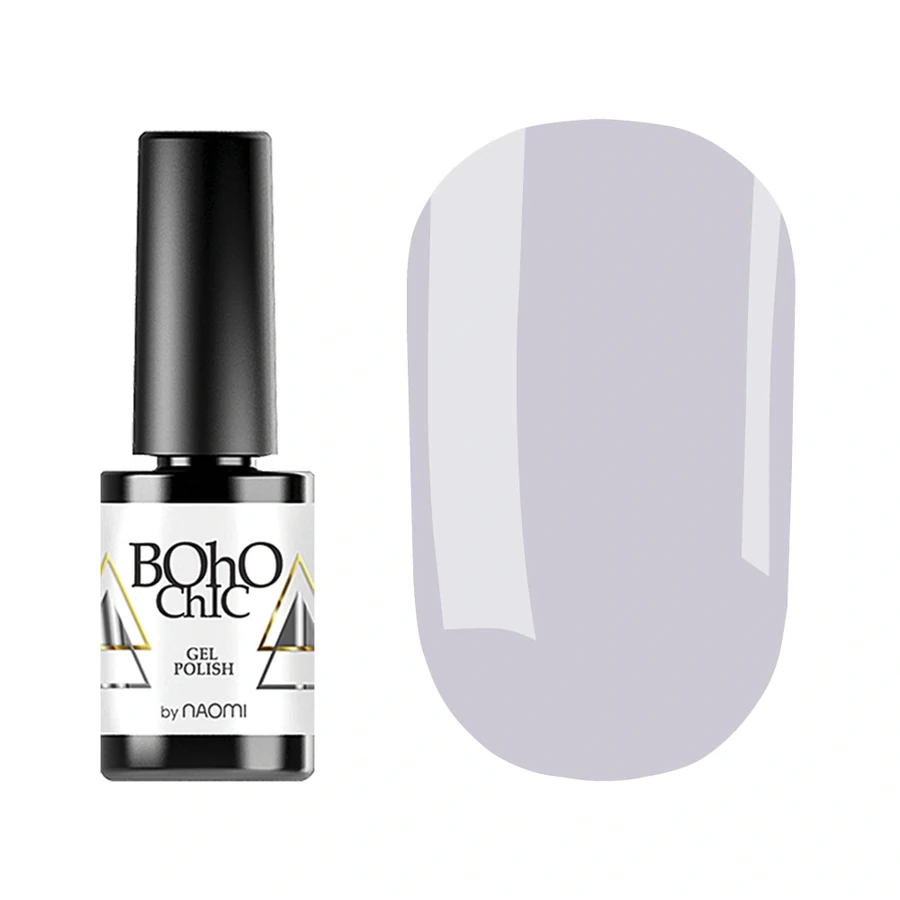 Гель-лак Boho Chic Gel Polish BC198 приглушений сіро-бузковий, емаль 6 мл