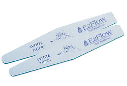Пилка для штучних нігтів EzFlow White Tiger Pro File 100/100 грит