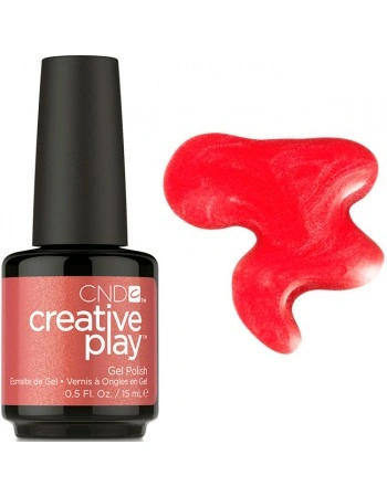 Гель-лак CND Creative Play 419 Persimmon Ality червоно-малиновий, перламутровий 15 мл