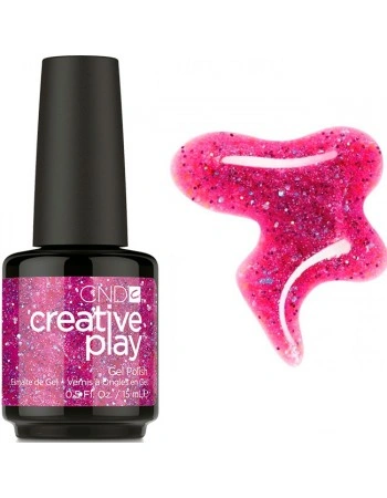 Гель-лак CND Creative Play 479 Dazzleberry малиново-вишневий із кольоровими блискітками 15 мл