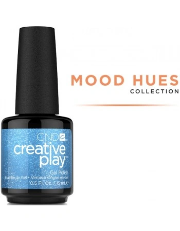 Гель-лак CND Creative Play 516 All In блакитний з мікроблиском 15 мл