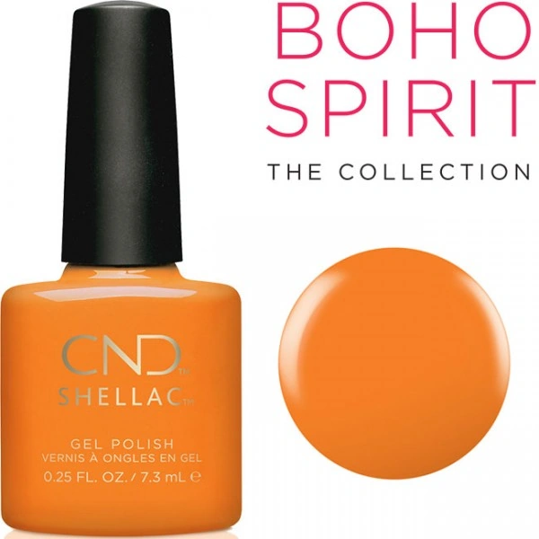 Гель-лак CND Shellac 281 Gypsy помаранчевий, емаль 7,3 мл