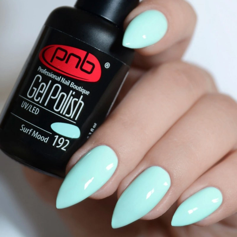 Гель-лак PNB №192 Surf Mood світло-блакитний, емаль 8 мл