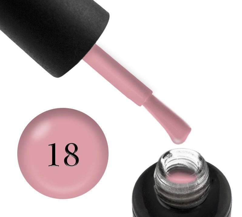 Камуфлююча під гель-лак Naomi Rubber Comouflage Base Coat №18 теплий рожевий 6 мл