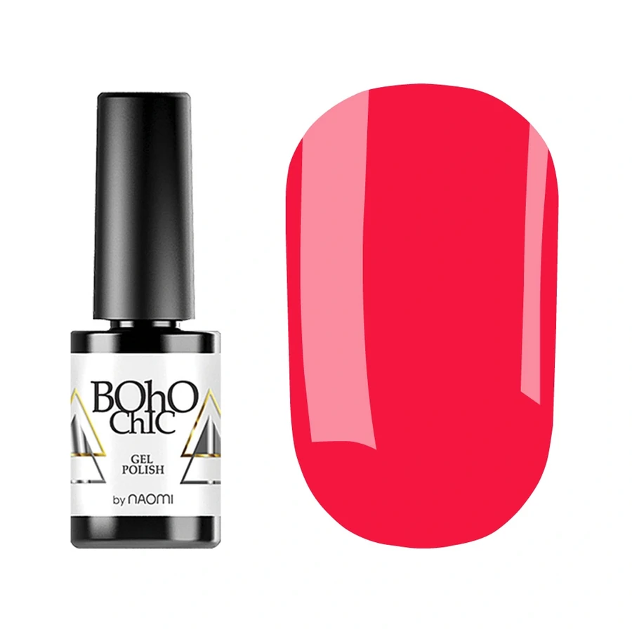 Гель-лак Boho Chic Gel Polish BC213 малиновий, флуоресцентний 6 мл