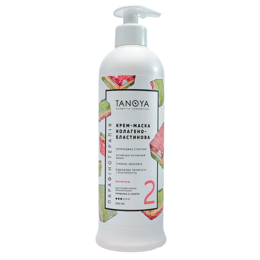 Крем-маска колагено-еластинова Tanoya Collagen-Elastin Cream-Mask Marmalade Мармелад 500 мл