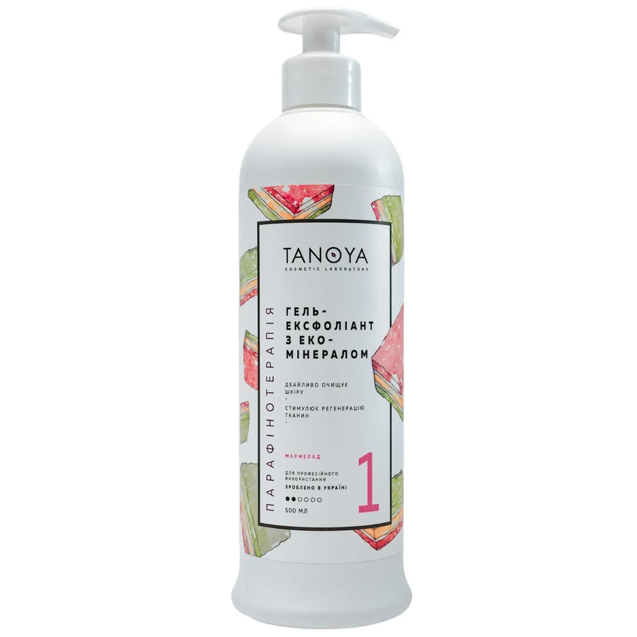 Гель-ексфоліант з еко-мінералом Tanoya Exfoliating Eco-Mineral Gel Marmalade Мармелад 500 мл