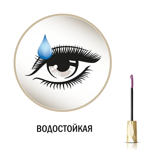 Туш Max Factor Lash Crown Mascara №01 обсяг, поділ, подовження, водостійка, чорна