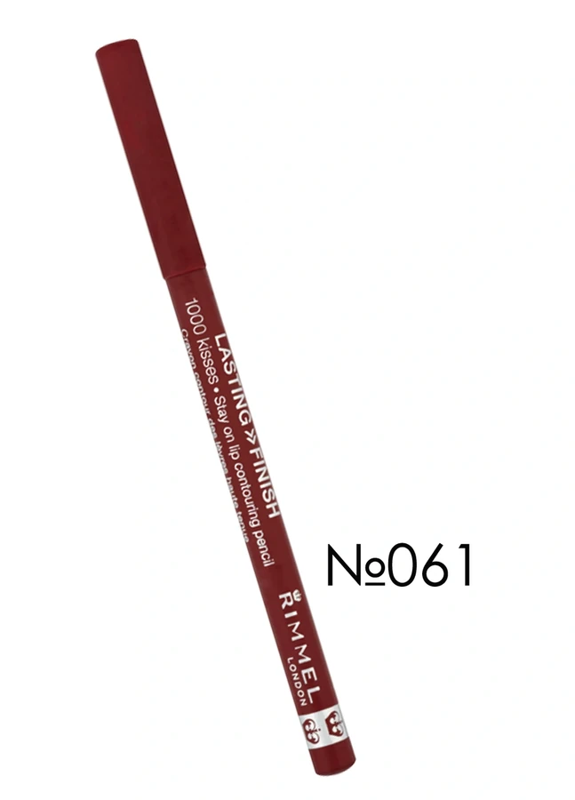 Олівець для губ Rimmel 1000 Kisses Lasting Finish 061 №61, Wine