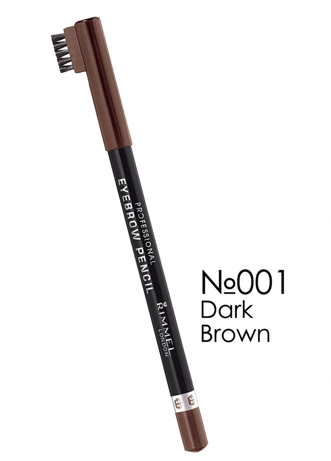 Олівець для брів Rimmel Eyebrow Pencil 01 №01, темний коричневий