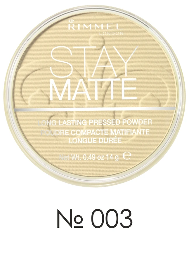 Пудра компактна Rimmel Stay Matte 03 №03, Peach Glow