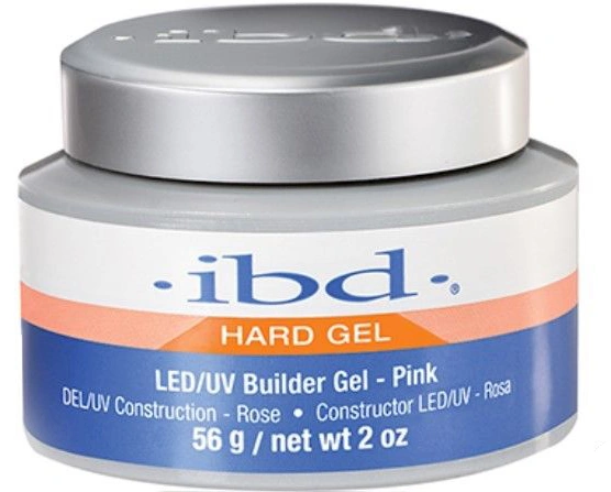 Гель, що конструює прозоро-рожевий IBD LED/UV Builder Gel Pink 56 г
