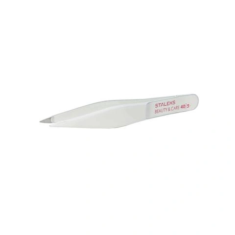 Пінцет для брів Staleks Tweezer Eyebrow Beauty & Care 40 type 5 точковий