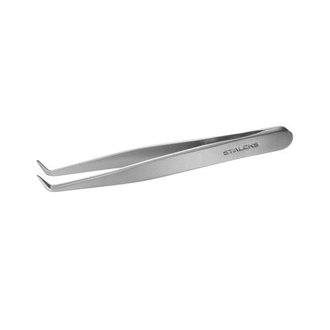 Пінцет для брів Staleks Tweezer Eyebrow Expert 10 type 11 вигнутий короткий